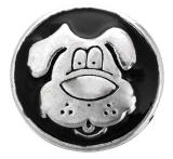 20MM black design Rhinestone enamel Metal snap buttons