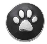 20MM black design Rhinestone enamel Metal snap buttons