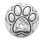 20MM White design Rhinestone enamel Metal snap buttons