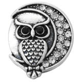 20MM White design Rhinestone enamel Metal snap buttons