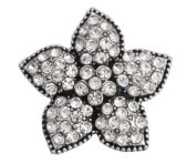 20MM White design Rhinestone enamel Metal snap buttons