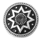 20MM black design Rhinestone enamel Metal snap buttons