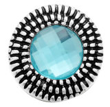 20MM blue design Rhinestone enamel Metal snap buttons