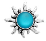 20MM blue design Rhinestone enamel Metal snap buttons