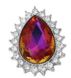 20MM Orange design Rhinestone enamel Metal snap buttons