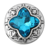 20MM blue design Rhinestone enamel Metal snap buttons
