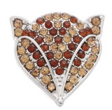 20MM Orange design Rhinestone enamel Metal snap buttons