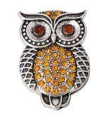 20MM Orange design Rhinestone enamel Metal snap buttons