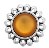 20MM Orange design Rhinestone enamel Metal snap buttons