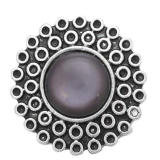 20MM grey design Rhinestone enamel Metal snap buttons