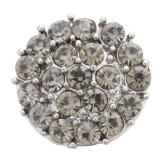 20MM grey design Rhinestone enamel Metal snap buttons