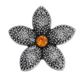 20MM Orange design Rhinestone enamel Metal snap buttons