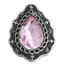 20MM Pink design Rhinestone enamel Metal snap buttons