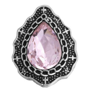 20MM Pink design Rhinestone enamel Metal snap buttons