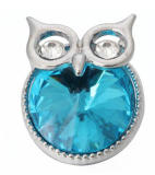 20MM blue design Rhinestone enamel Metal snap buttons