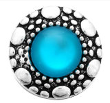 20MM blue design Rhinestone enamel Metal snap buttons