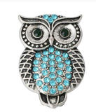 20MM blue design Rhinestone enamel Metal snap buttons