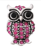 20MM Rose red design Rhinestone enamel Metal snap buttons