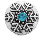 20MM blue design Rhinestone enamel Metal snap buttons