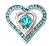 20MM blue design Rhinestone enamel Metal snap buttons