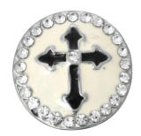 20MM grey design Rhinestone enamel Metal snap buttons