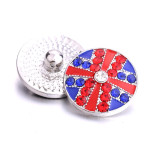 20MM cross design Rhinestone enamel Metal snap buttons