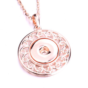 Necklace 80CM chain silver  fit 20MM chunks snaps jewelry necklace for women