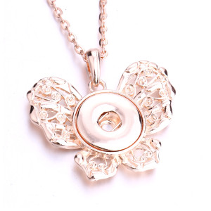Necklace 80CM chain silver  fit 20MM chunks snaps jewelry necklace for women