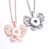 Necklace 80CM chain silver  fit 20MM chunks snaps jewelry necklace for women