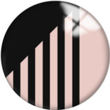 20MM Pink Pattern Print  glass snaps buttons