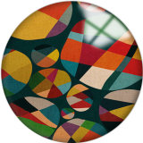 20MM Colorful  Pattern Print  glass snaps buttons
