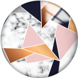20MM Pink Pattern Print  glass snaps buttons