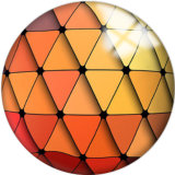 20MM Colorful Pattern Print  glass snaps buttons