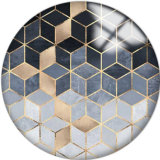 20MM  Pattern Print  glass snaps buttons
