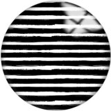 20MM Black Pattern Print  glass snaps buttons