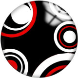20MM  Pattern Print  glass snaps buttons