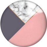 20MM Pink Pattern Print  glass snaps buttons