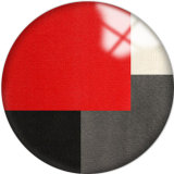 20MM Red Pattern Print  glass snaps buttons