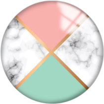 20MM Pink Pattern Print  glass snaps buttons