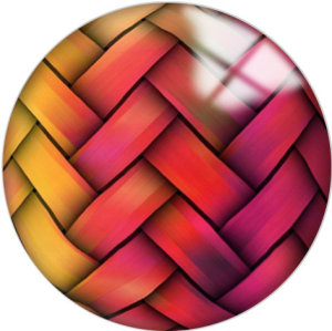20MM Colorful Pattern Print  glass snaps buttons