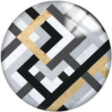20MM  Pattern Print  glass snaps buttons