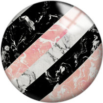 20MM Pink Pattern Print  glass snaps buttons