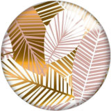 20MM Colorful Pattern Print  glass snaps buttons