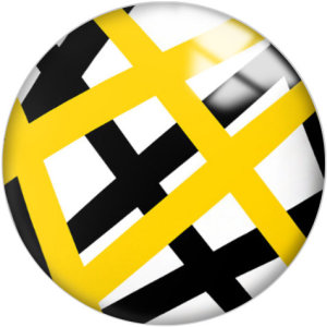 20MM Yellow Pattern Print  glass snaps buttons