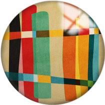 20MM Colorful  Pattern Print  glass snaps buttons