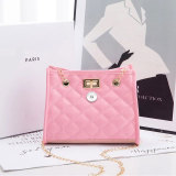 Bags women's shoulder bags rhombus chain small bag messenger bag fit 18mm snap button jewelry