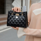 Bags women's shoulder bags rhombus chain small bag messenger bag fit 18mm snap button jewelry