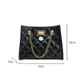 Bags women's shoulder bags rhombus chain small bag messenger bag fit 18mm snap button jewelry
