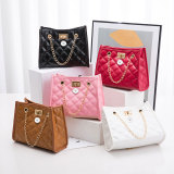 Bags women's shoulder bags rhombus chain small bag messenger bag fit 18mm snap button jewelry