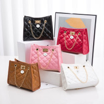 Bags women's shoulder bags rhombus chain small bag messenger bag fit 18mm snap button jewelry
